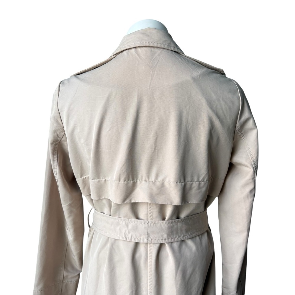 MNG Casual Evelyn Belted Wrap Trench Coat, Sz XS - Picture 9 of 12